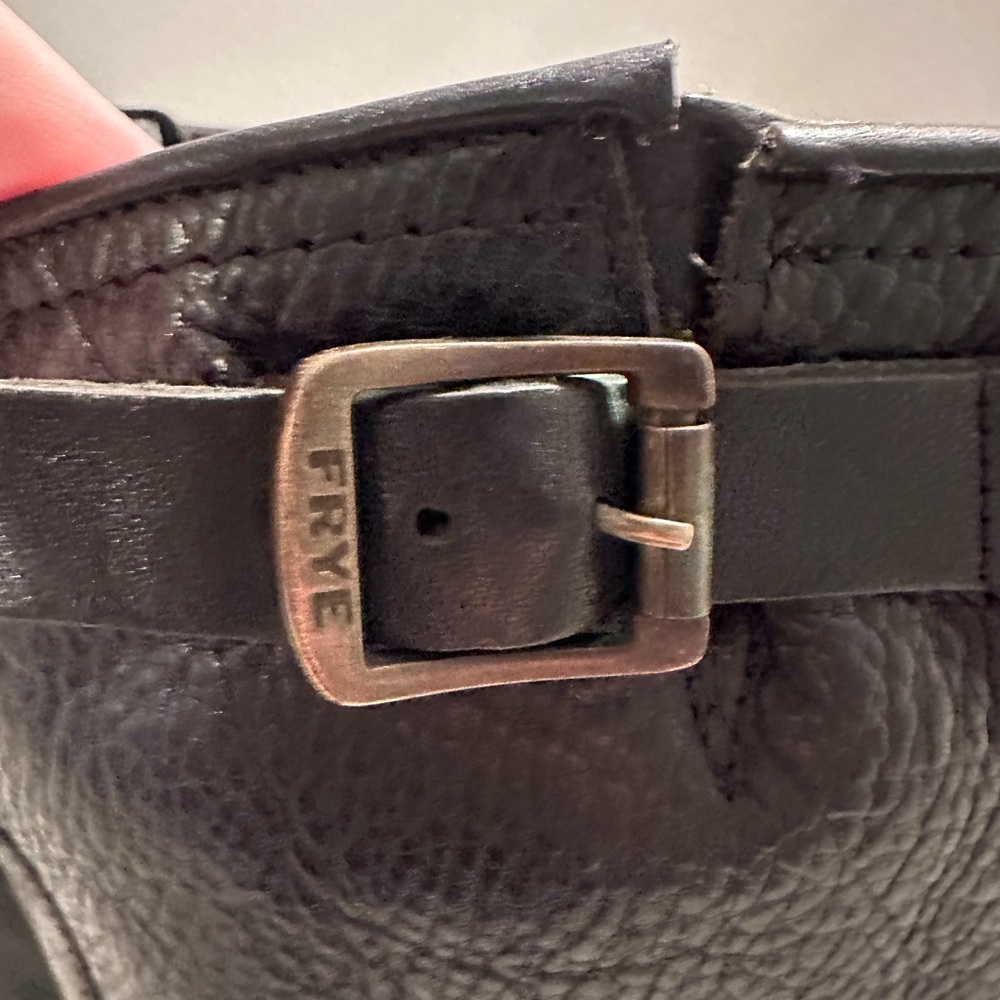 Frye engineer boots. (Veronica?) Black. 13” shaft. Good condition. Pull on. - Picture 9 of 13